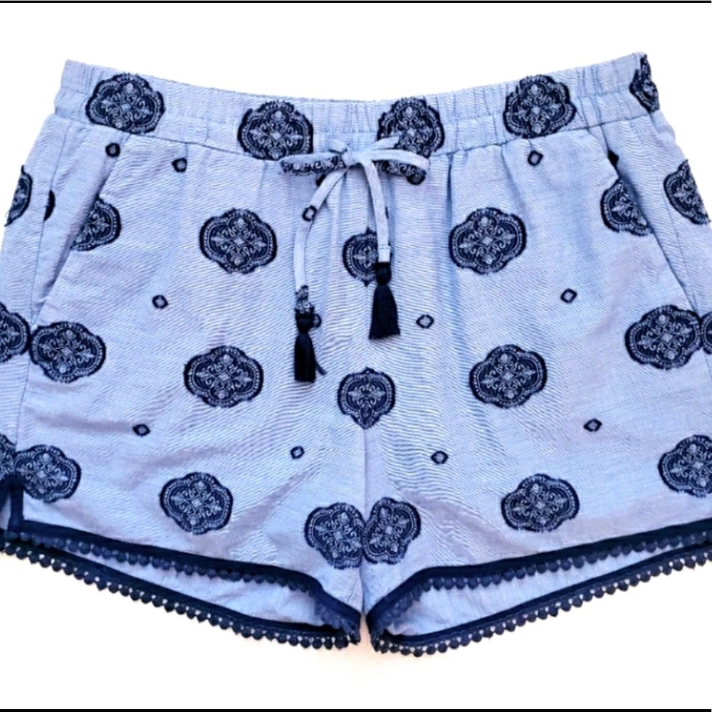 Loft Blue and Navy Boho Short